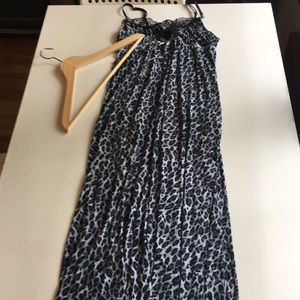 Studio Donatella grey leopard print nightgown